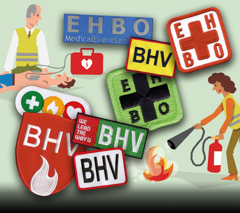 EHBO en BHV emblemen 